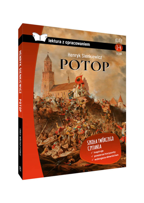 okładka Potop Lektura z opracowaniem Klasy 1-4 liceum książka | Henryk Sienkiewicz