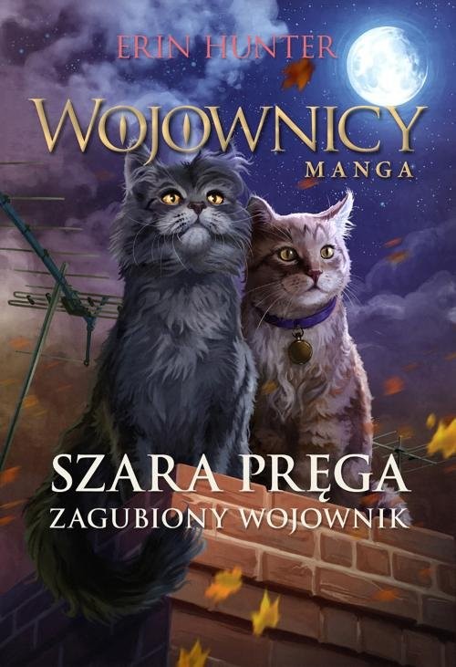 okładka Szara Pręga Zagubiony wojownik Wojownicy Manga IV książka | Erin Hunter