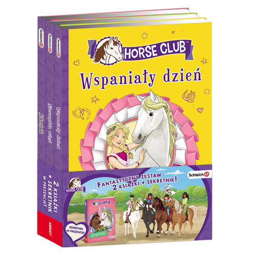 okładka Schleich Horse Club Wspaniały dzień / Niezwykła wieź / Sekretnik Pakiet książka | Emma Walden