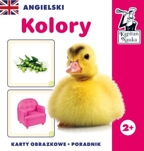okładka Kapitan Nauka Angielski Kolory (karty obrazkowe + poradnik) książka | Natalia Minge, Krzysztof Minge