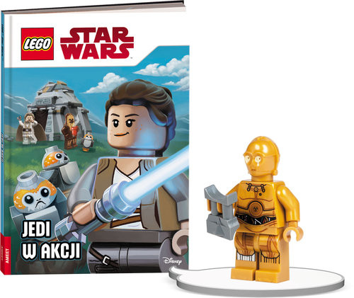okładka Książka do czytania Lego Star Wars Jedi w akcji + minifigurka książka