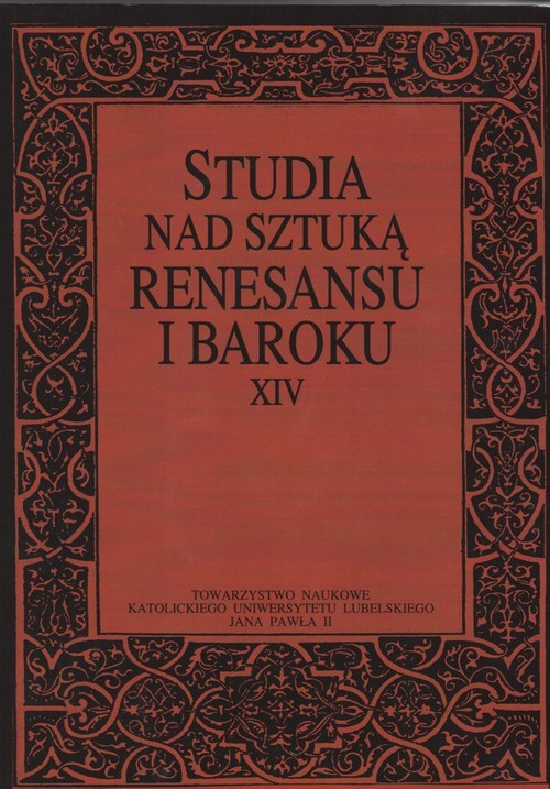 okładka Studia nad sztuką rensansu i baroku Tom XIV książka