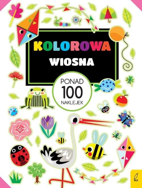 okładka Kolorowa wiosna Ponad 100 naklejek książka