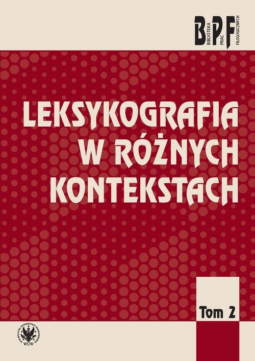 okładka Leksykografia w różnych kontekstach książka