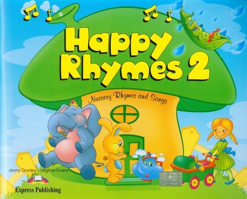 okładka Happy Rhymes 2 Pupil's Book + CD + DVD książka | Jenny Dooley, Virginia Evans