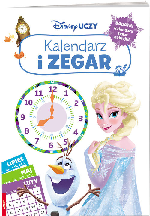 okładka Disney uczy Kalendarz i zegar książka