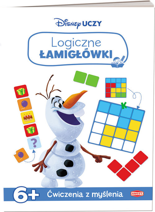 okładka Disney Uczy Kraina Lodu Logiczne łamigłówki ŁAM-9302 książka