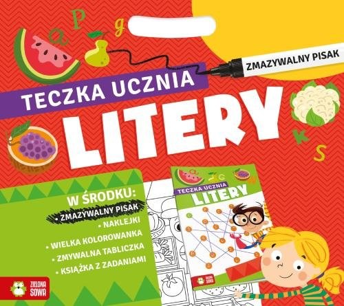 okładka Teczka ucznia z pisakiem Litery książka