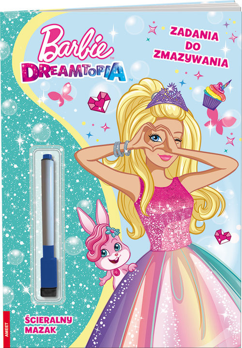 okładka Barbie Dreamtopia Zadania do zmazywania książka