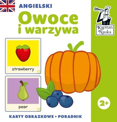 okładka Angielski Owoce i warzywa (karty obrazkowe + poradnik) książka | Praca Zbiorowa