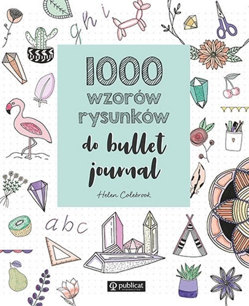 okładka 1000 wzorów rysunków do bullet journal książka | Colebrook Helen