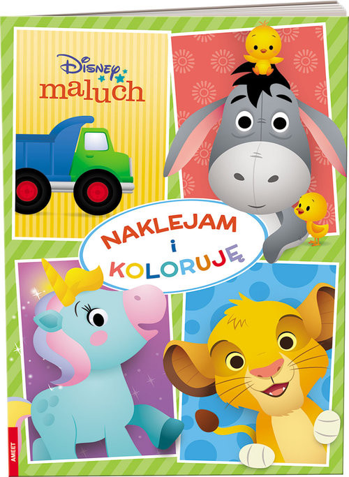 okładka Disney maluch Naklejam i koloruję NAK-9201 książka