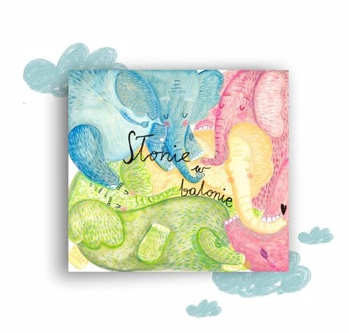 okładka Słonie w balonie książka | Katarzyna Zych