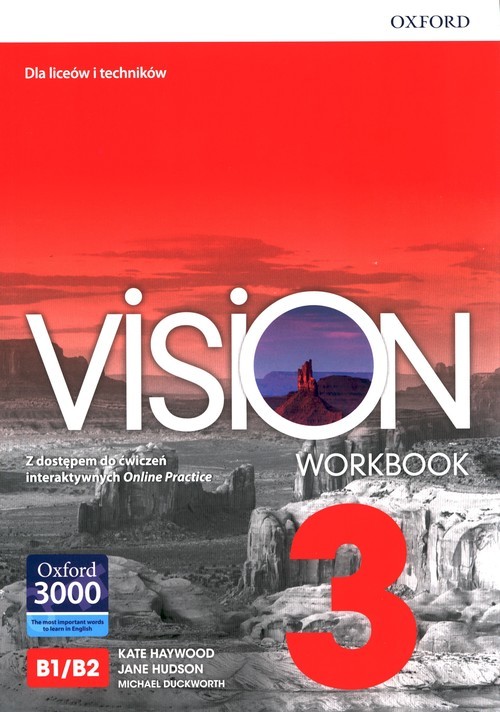 okładka Vision 3 Workbook Liceum technikum książka | Kate Haywood, Jane Hudson