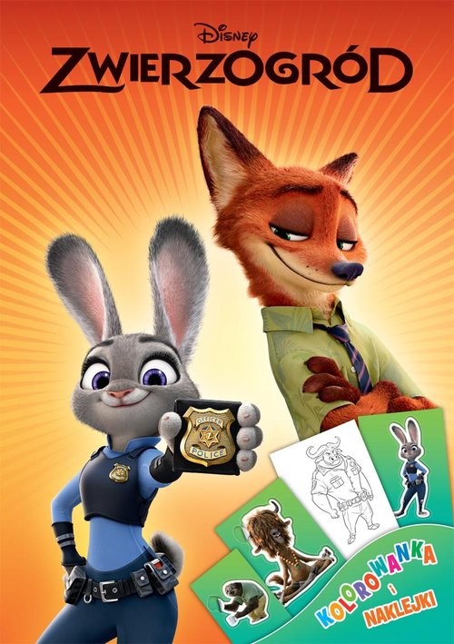 okładka Zwierzogród Kolorowanka i naklejki książka