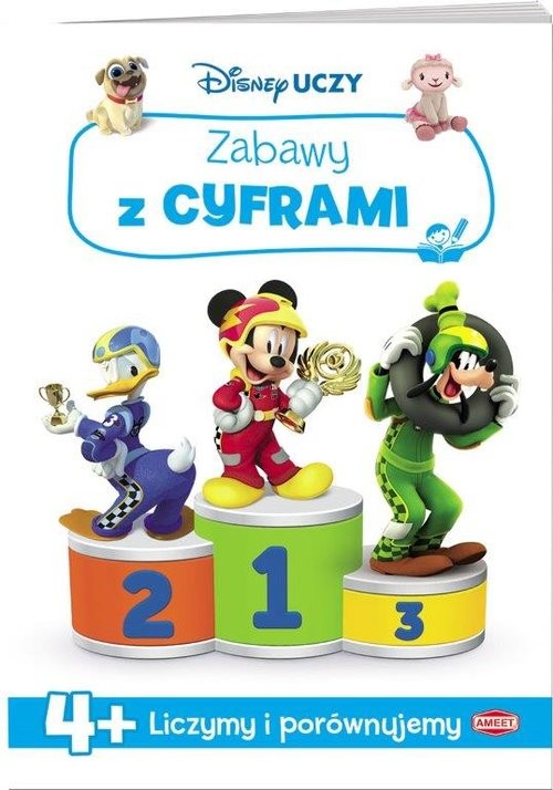 okładka DISNEY UCZY Junior Zabawy z cyframi UCL-1 książka