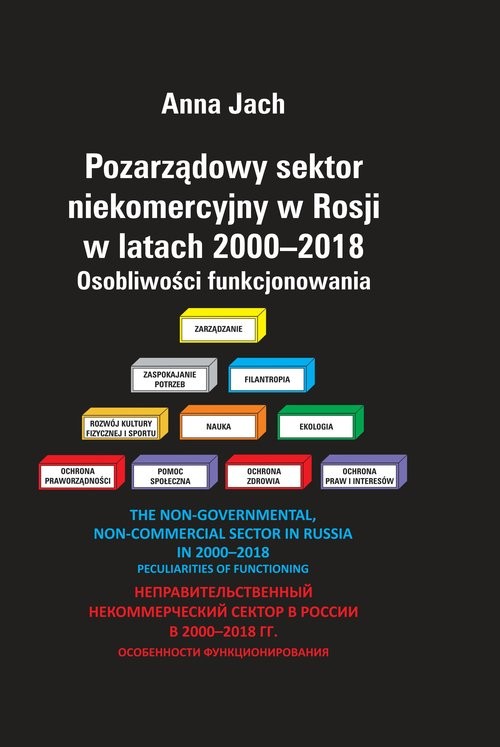 okładka Pozarządowy sektor niekomercyjny w Rosji w latach 2000-2018 Osobliwości funkcjonowania książka | Anna Jach