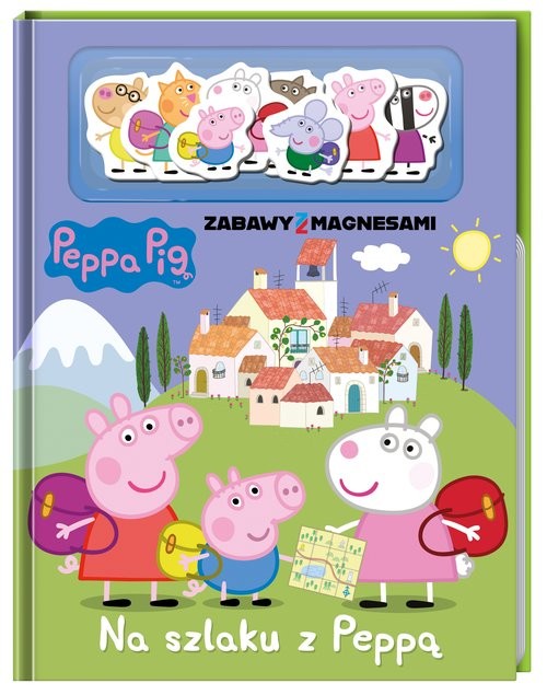okładka Peppa Pig Zabawy z magnesami Na szlaku z Peppą książka | Opracowania Zbiorowe