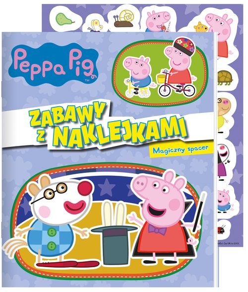 okładka Peppa Pig. Zabawy z naklejkami. Magiczny spacer książka | Opracowania Zbiorowe