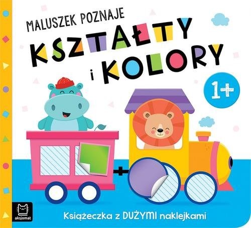 okładka Maluszek poznaje kształty i kolory Książeczka z dużymi naklejkami 1+ książka