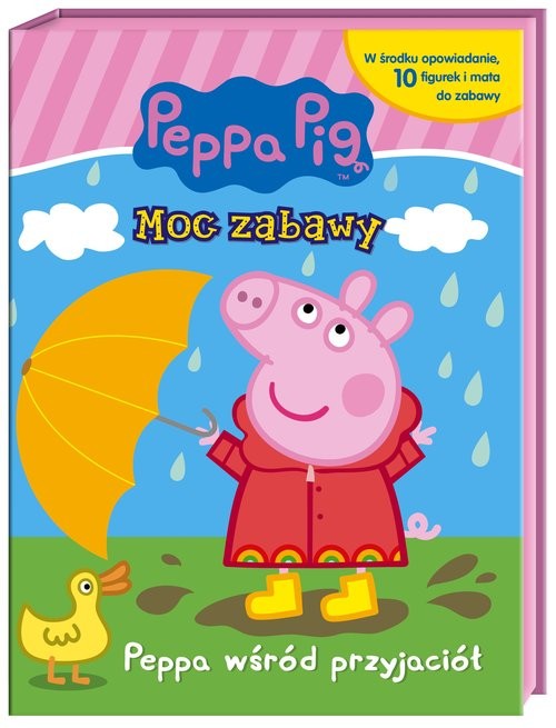 okładka Peppa Pig Moc zabawy Peppa wśród przyjaciół książka | Opracowania Zbiorowe
