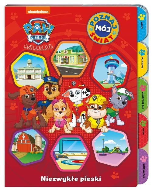 okładka Psi Patrol Poznaj mój świat Niezwykłe pieski książka | Opracowania Zbiorowe