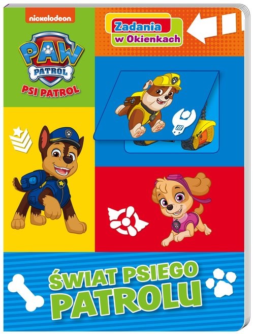 okładka Psi patrol Zadania w okienkach Świat Psiego Patrolu książka | Opracowania Zbiorowe
