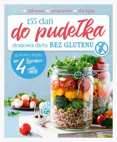 okładka 155 dań do pudełka Domowa dieta Bez glutenu książka | Joanna Zielewska