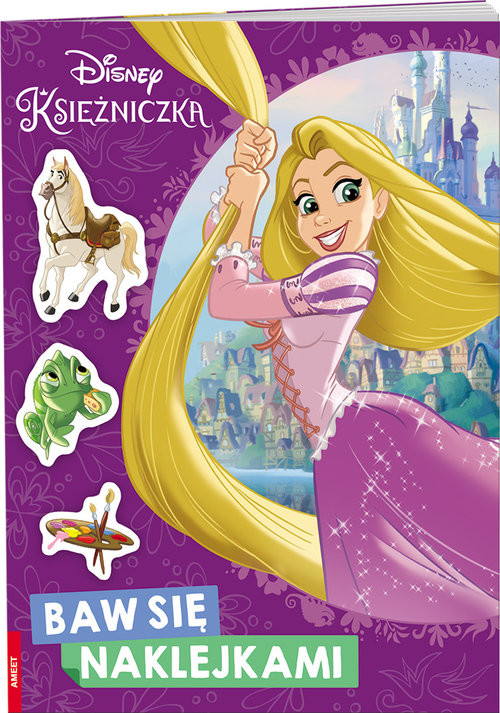 okładka Disney Księżniczka Baw się Naklejkami książka