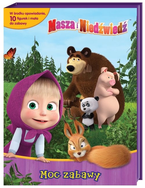 okładka Masza i niedźwiedź Moc zabawy książka