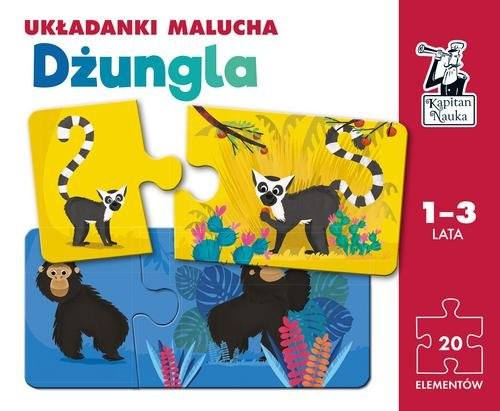 okładka Dżungla Układanki malucha. Kapitan Nauka książka