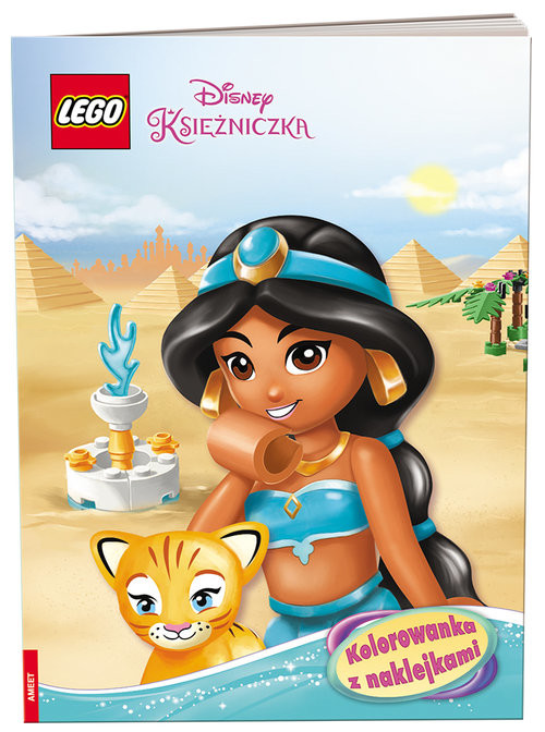 okładka LEGO Disney Księżniczka Kolorowanka z naklejkami książka