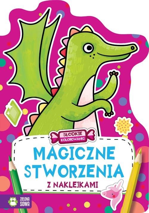 okładka Słodkie kolorowanki Magiczne stworzenia książka