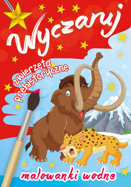 okładka Wyczaruj zwierzęta prehistoryczne Malowanki wodne książka
