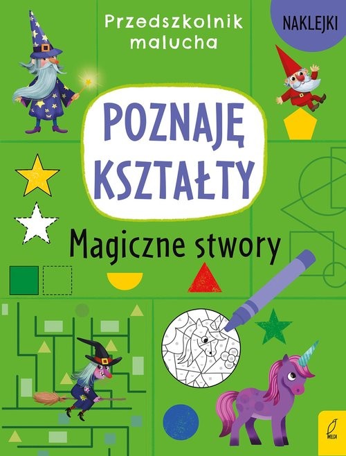 okładka Przedszkolnik malucha Poznaję kształty Magiczne stwory książka