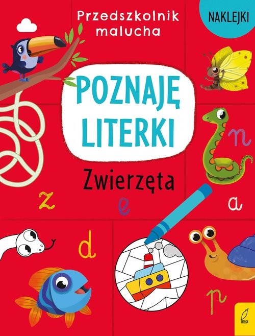 okładka Przedszkolnik malucha Poznaję literki Zwierzęta książka
