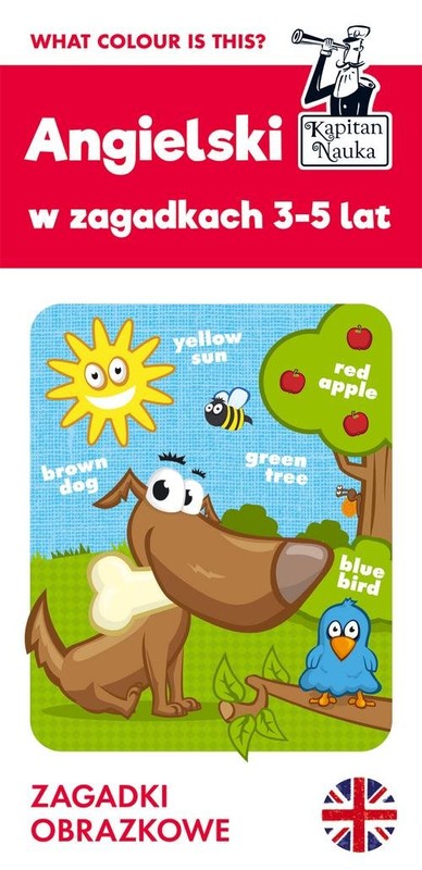 okładka Angielski 3-5 lat. Zagadki obrazkowe. Kapitan Nauka książka | Barbara Jakubowska