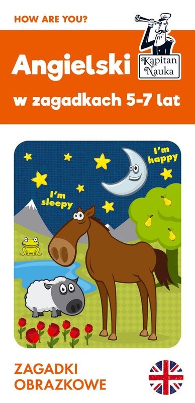 okładka Angielski 5-7 lat. Zagadki obrazkowe. Kapitan Nauka książka | Agata Pietrzak
