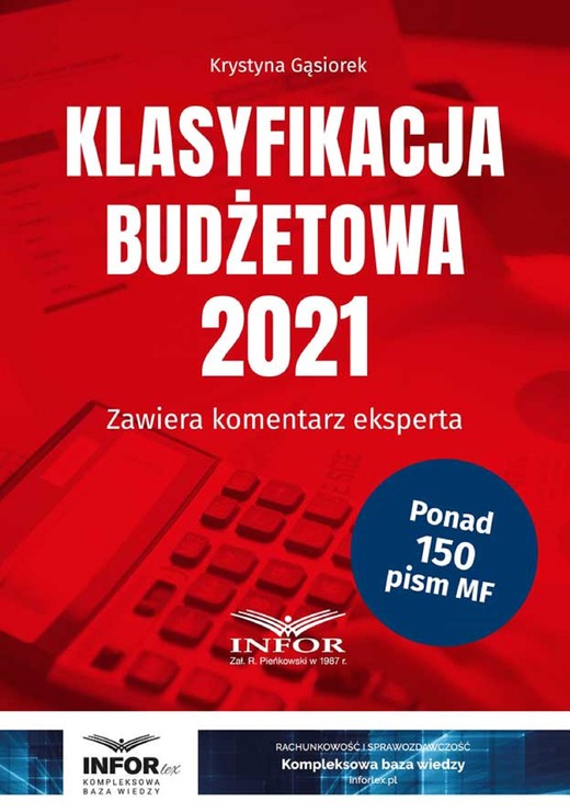 okładka Klasyfikacja budżetowa 2021 ebook | pdf | Krystyna Gąsiorek