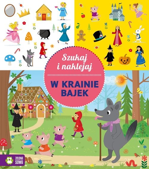 okładka Szukaj i naklejaj W krainie bajek książka