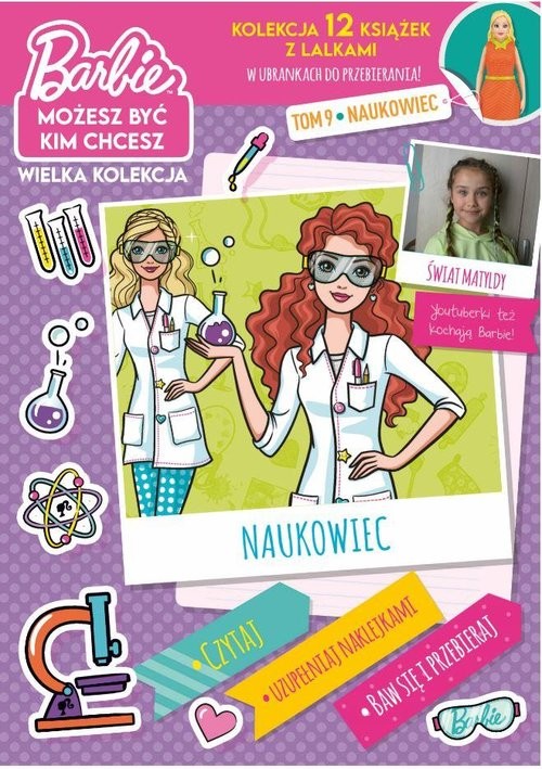 okładka Barbie Możesz być kim chcesz Część 9 Naukowiec książka