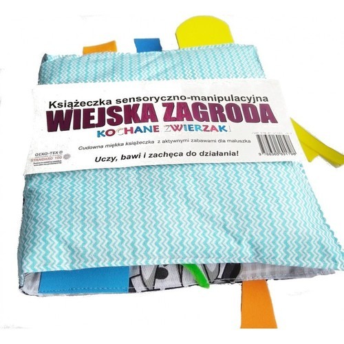 okładka Wiejska zagroda Książeczka sensoryczno-manipulacyjna książka
