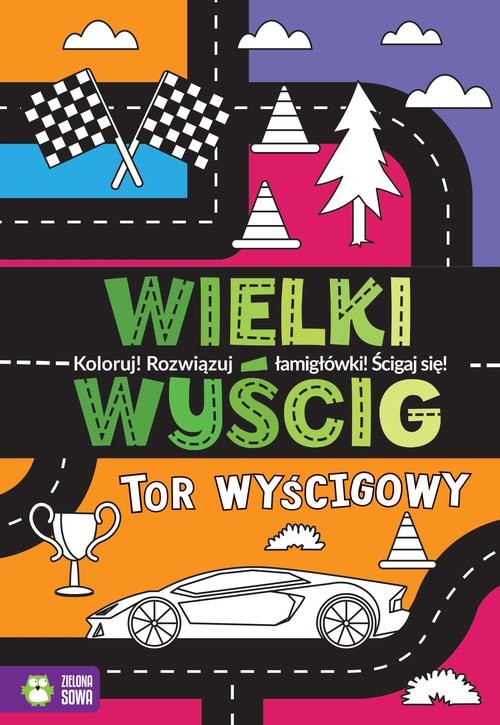 okładka Wielki wyścig Tor wyścigowy książka
