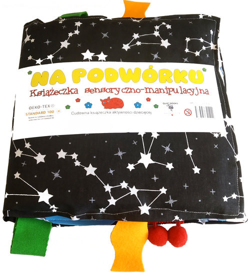 okładka Na podwórku Książeczka sensoryczno-manipulacyjna Cudowna książeczka aktywności dziecięcej książka