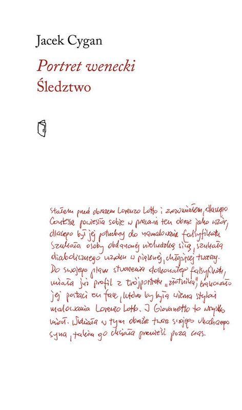 okładka Portret wenecki Śledztwo książka | Jacek Cygan