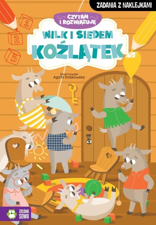 okładka Czytam i rozwiązuję Wilk i siedem koźlątek książka