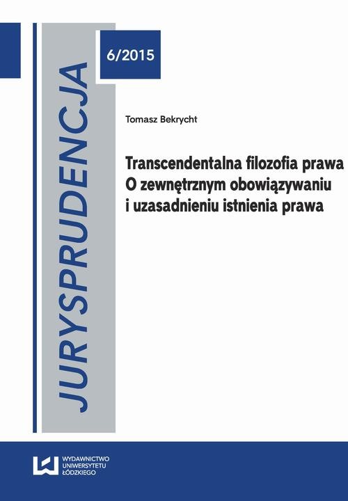 okładka Jurysprudencja 6/2015 ebook | pdf | Tomasz Bekrycht