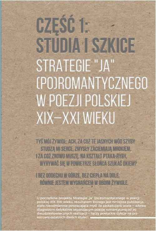 okładka Strategie "ja" (po)romantycznego w poezji polskiej XIX-XXI wieku ebook | pdf | Opracowania Zbiorowe