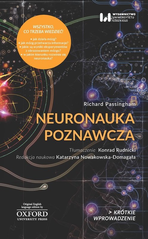 okładka Neuronauka poznawcza Krótkie Wprowadzenie 27 książka | Passingham Richard