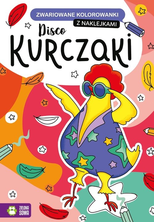 okładka Zwariowane kolorowanki Disco kurczaki książka